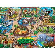 Load image into Gallery viewer, 101 Things to Spot at the Zoo - 101 Piece Jigsaw Puzzle
