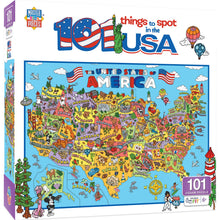 Load image into Gallery viewer, 101 Things to Spot in the USA 100 Piece Kids Jigsaw Puzzle
