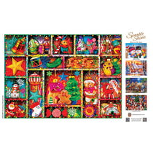 Load image into Gallery viewer, Sparkle &amp; Shine - Christmas Ornaments 500 Piece Glitter Jigsaw Puzzle
