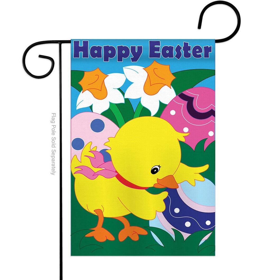 Two Group Flag Easter Chick Springtime Decor Flag