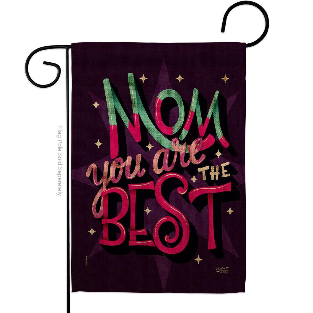 Two Group Flag Mom Are Best Family Mother Day Decor Flag