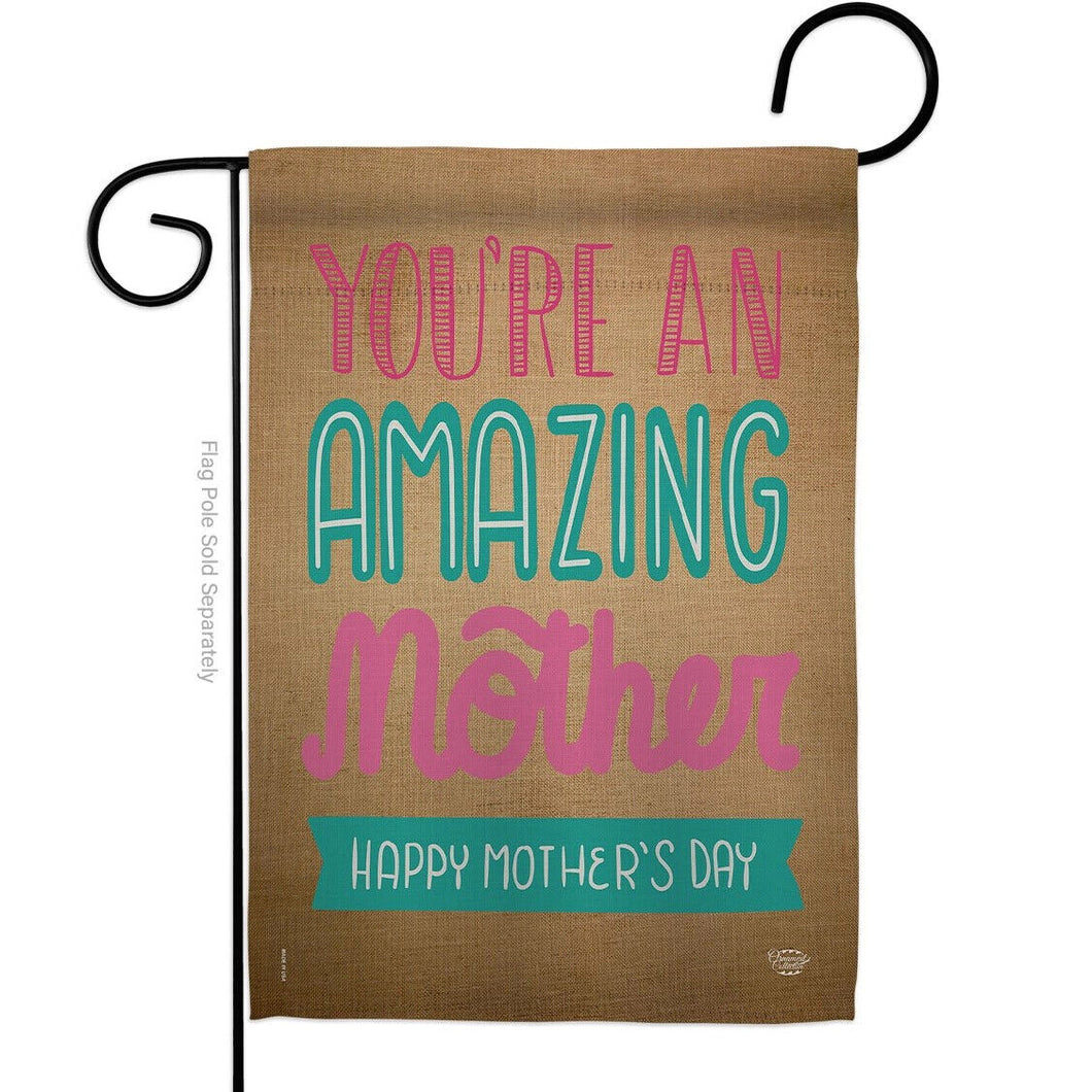 Two Group Flag You're an Amazing Mother Family Day Decor Flag