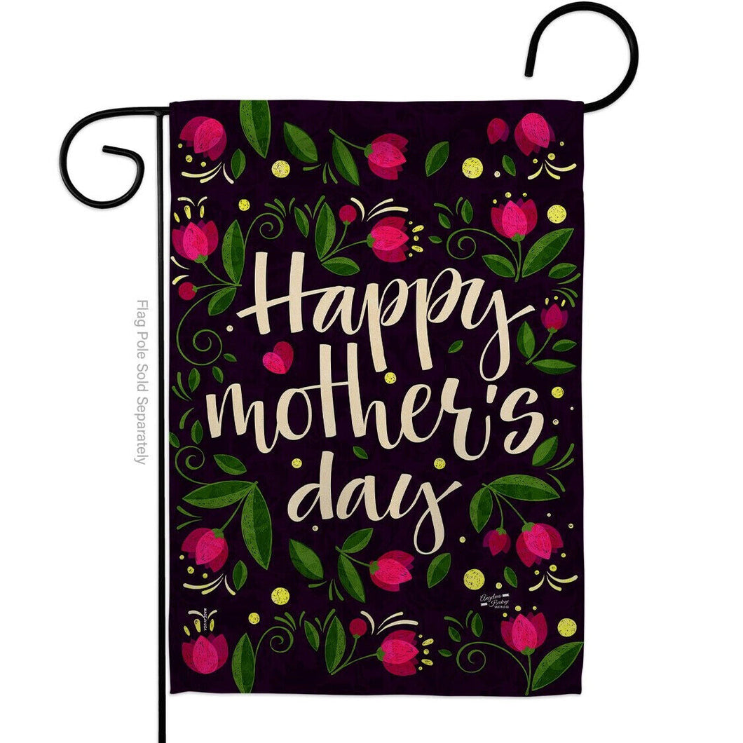 Two Group Flag Special Mother Day Family Floral Decor Flag