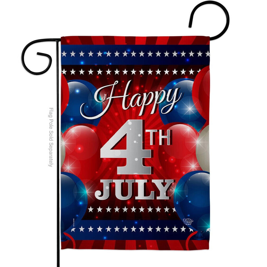 Two Group Flag 4th July Balloon Americana Fourth of Decor Flag