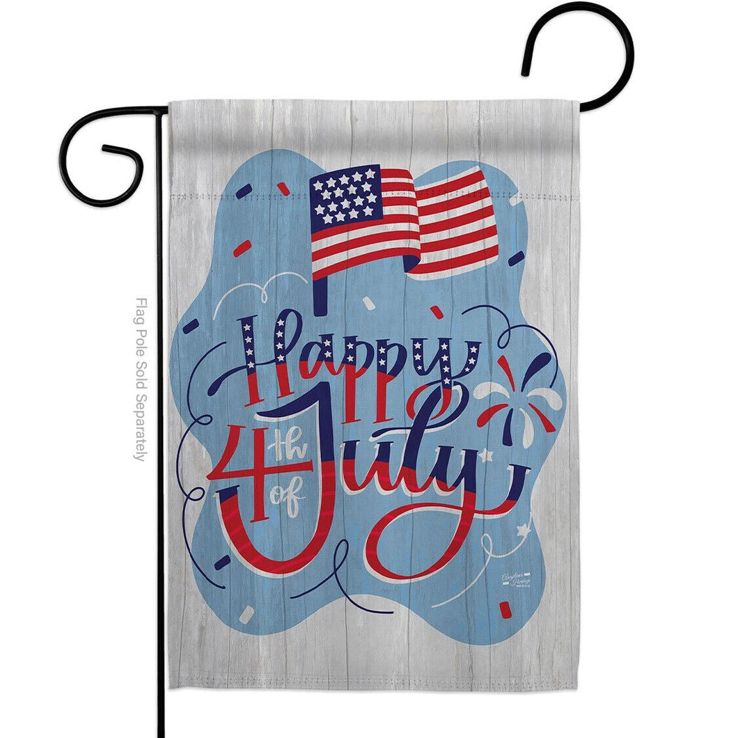 Two Group Flag Redhite July Americana Fourth of Decor Flag