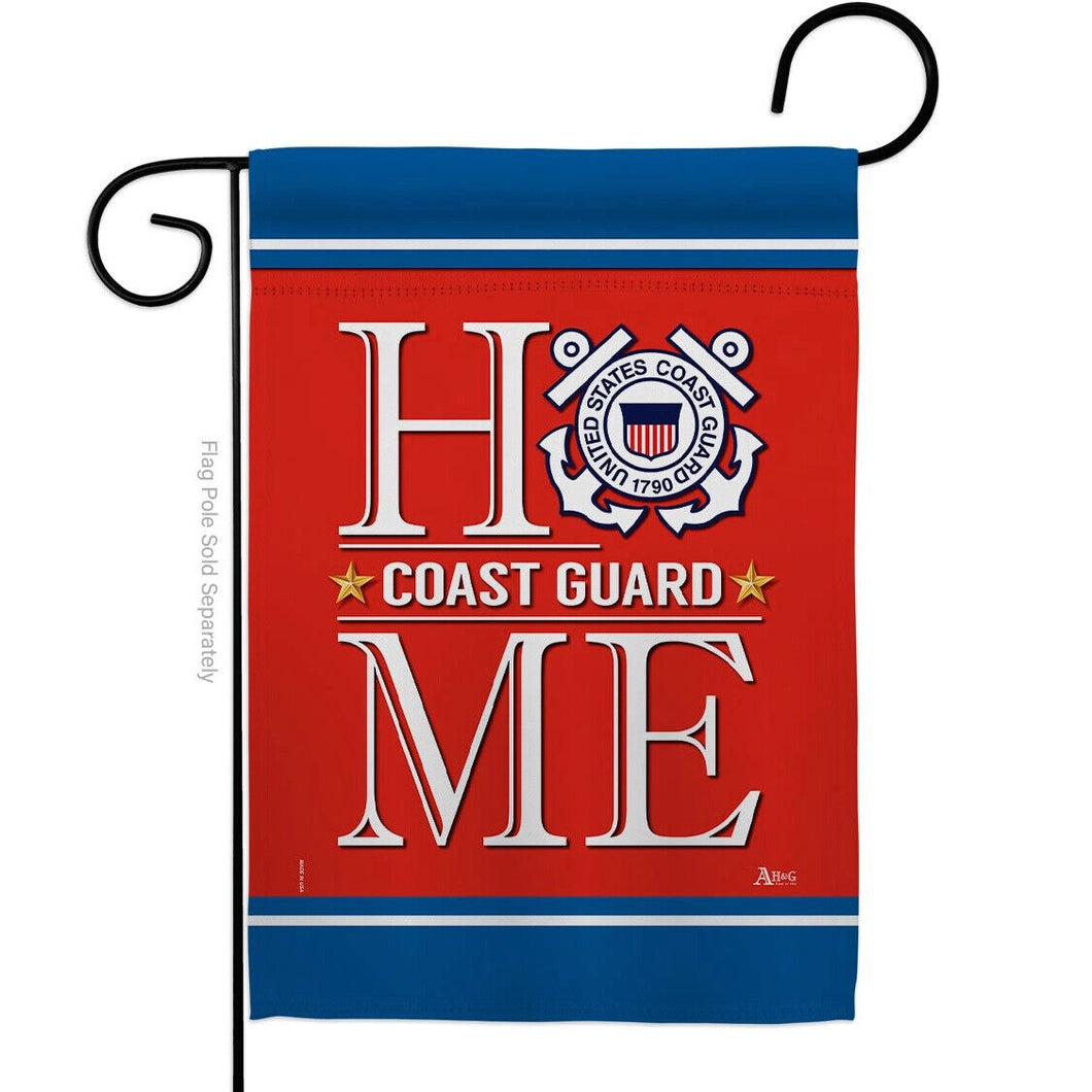 Two Group Flag Coast Guard Home Armed Forces Military Decor Flag