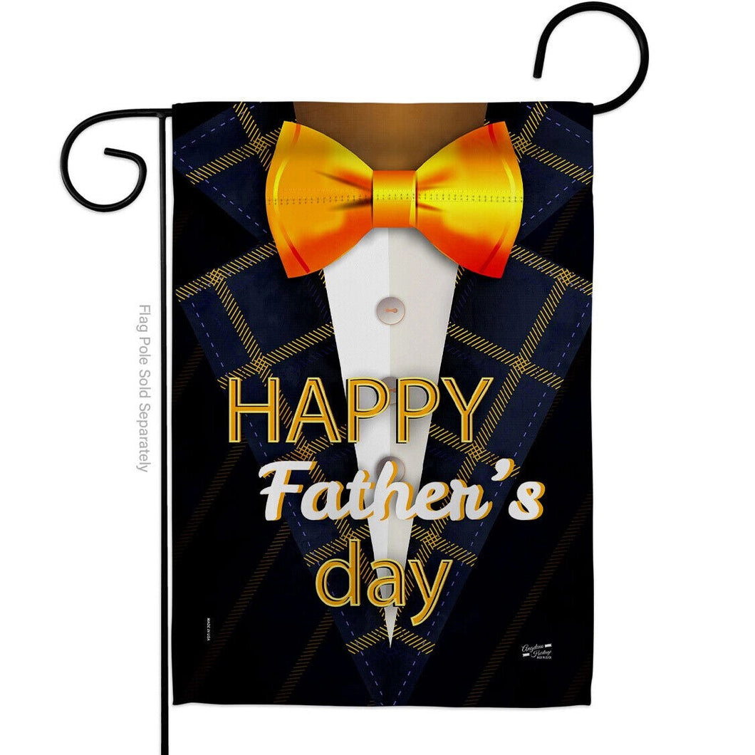 Two Group Flag Suited Up Father's Day Family Father Decor Flag