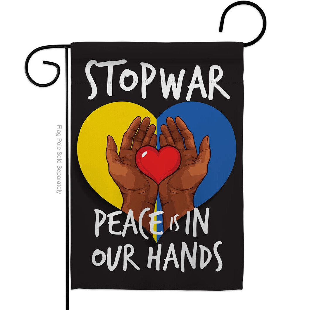 Two Group Flag Flag Stopar Peace our Hands Cause Garden House 2-Sided