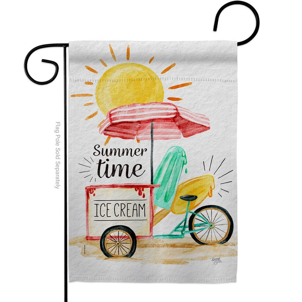 Two Group Flag Summer Time Summertime Fun and Sun Sweet Decor Flag