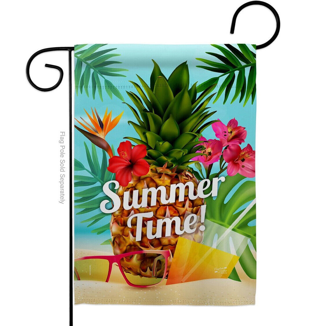 Two Group Flag Summer Beach Time Summertime Fun and Sun Fruit Floral Flag