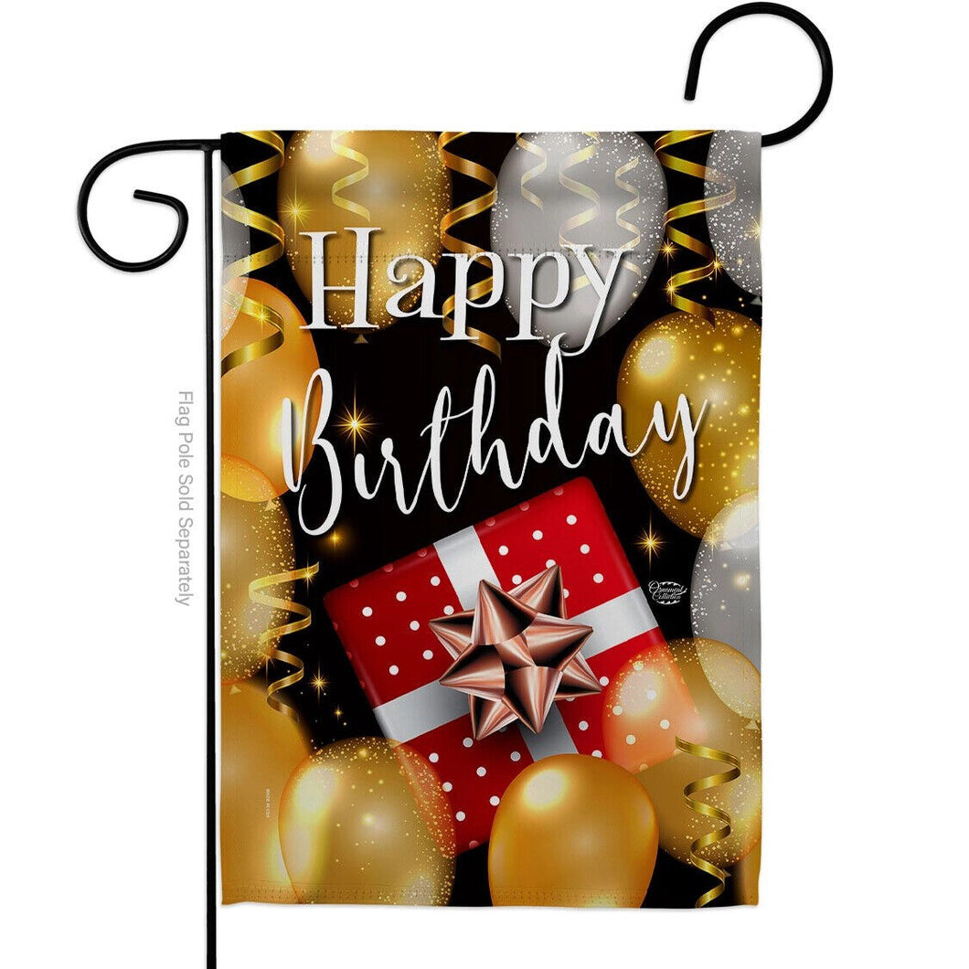 Two Group Flag Happy Birthday Celebration Decor Flag