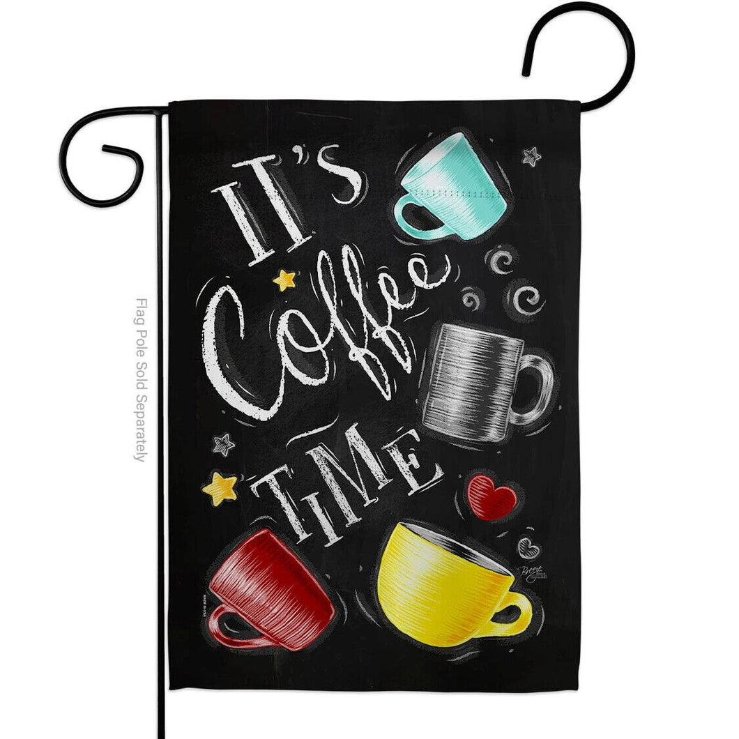 Two Group Flag Its Coffer Time Beverages Coffee Tea Decor Flag