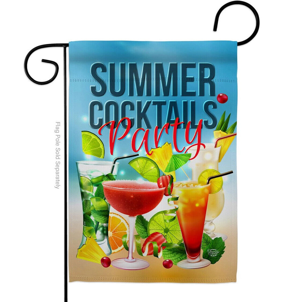 Two Group Flag Cocktail Party Beverages Fun and Sun Tropical Decor Flag