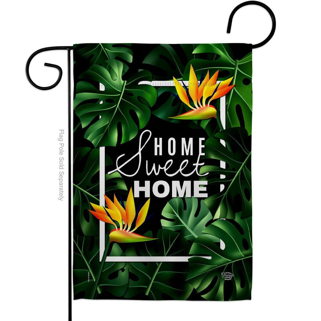 Two Group Flag Paradise Home Sweet Life Tropical Decor Flag