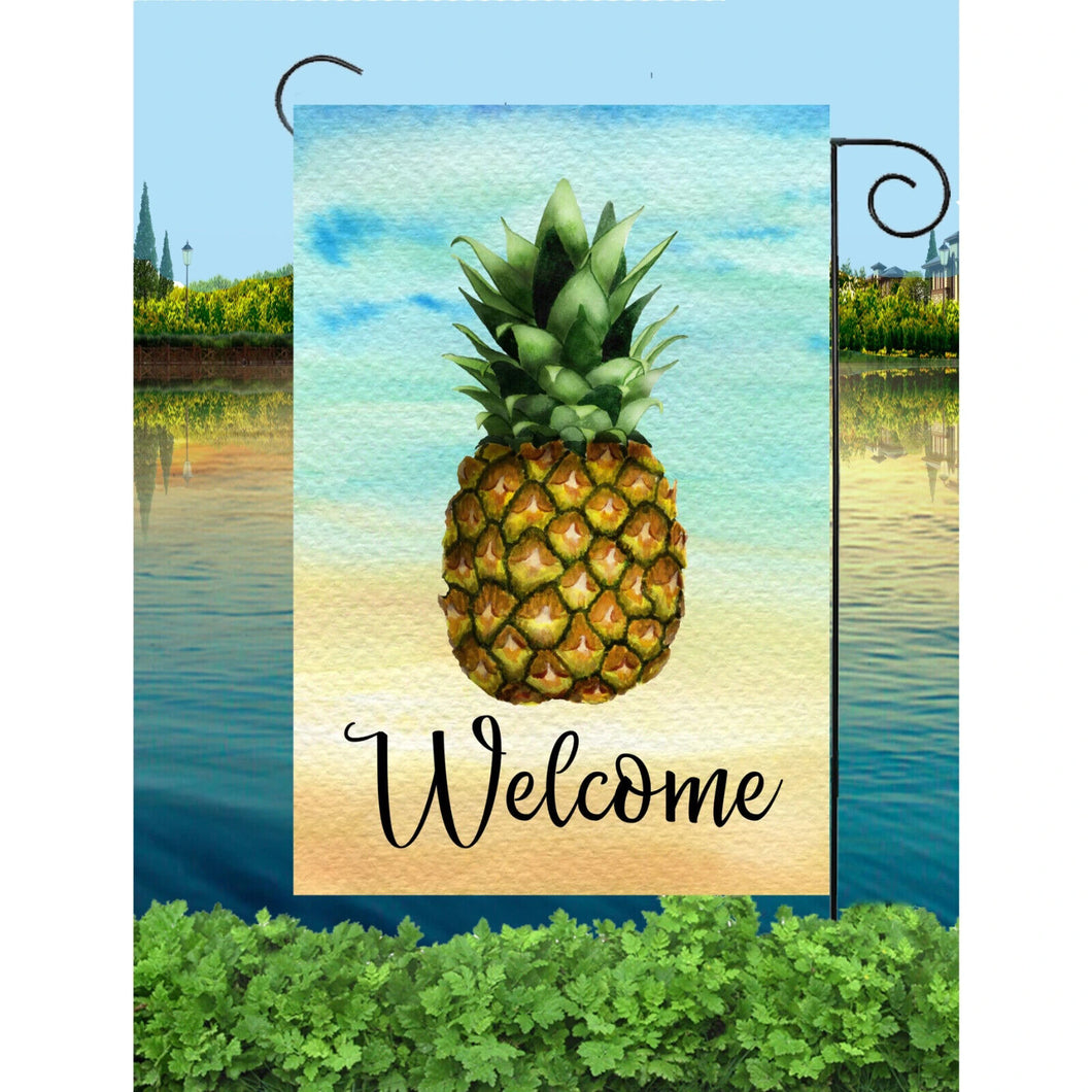 Flags Galoreelcome Pineapple Beach Garden Flag