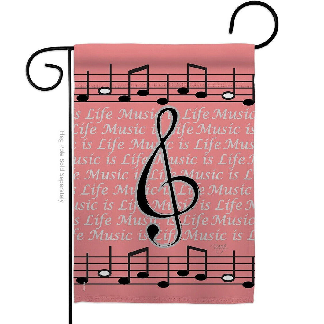 Two Group Flag Music is Life Interests Decor Flag