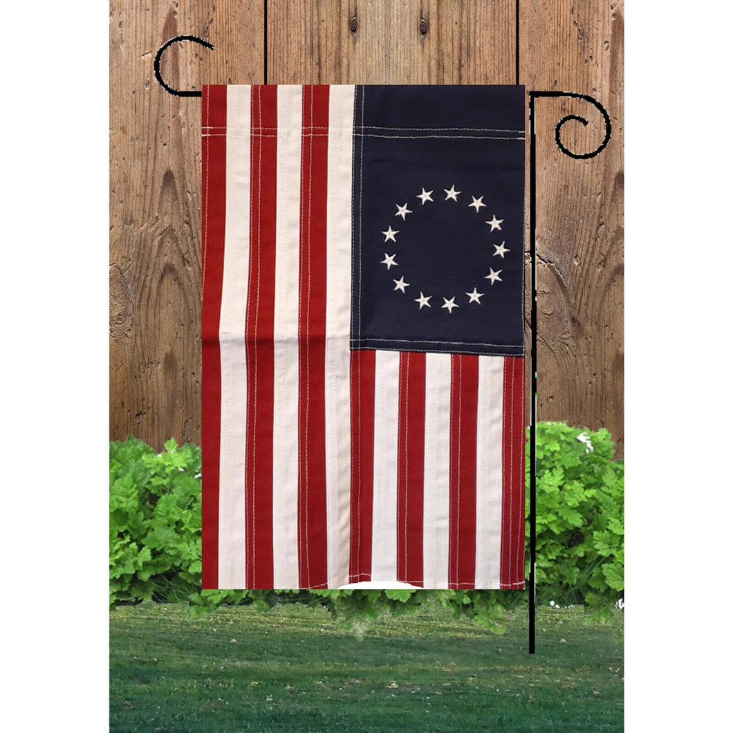 Flags Galore Betsy Ross Cotton Stitched Regular Garden Flag