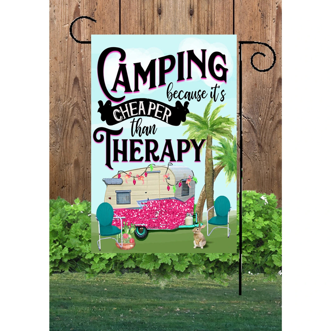 Flags Galore Camping Therapy Garden Flag