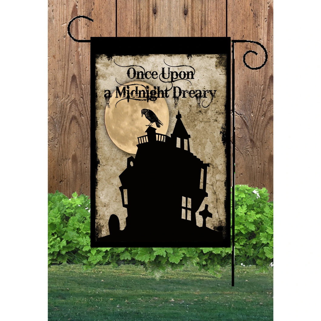 Flags Galore Once Upon a Midnight Dreary Garden Flag