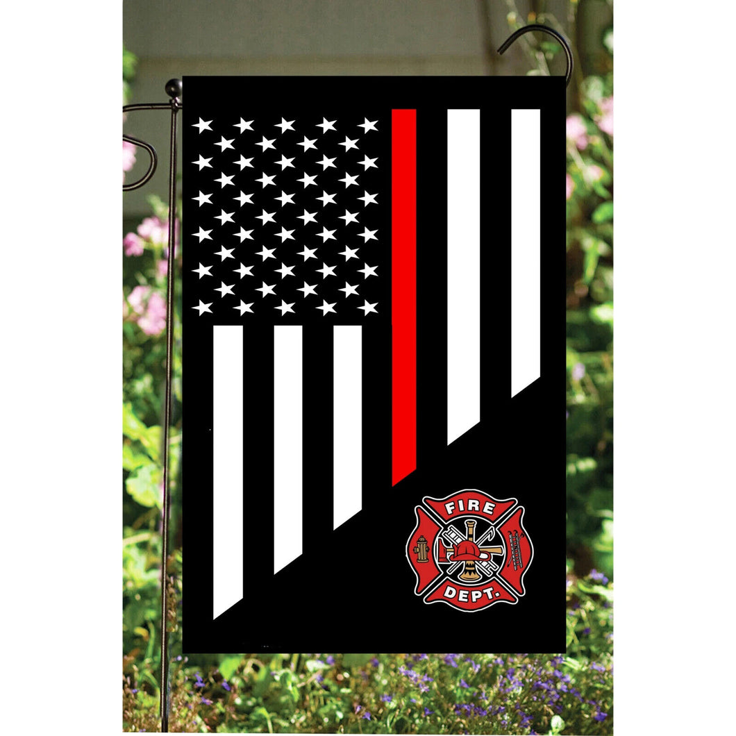 Flags Galore Fire Stripe Flagith Emblem Garden Flag Firefighter