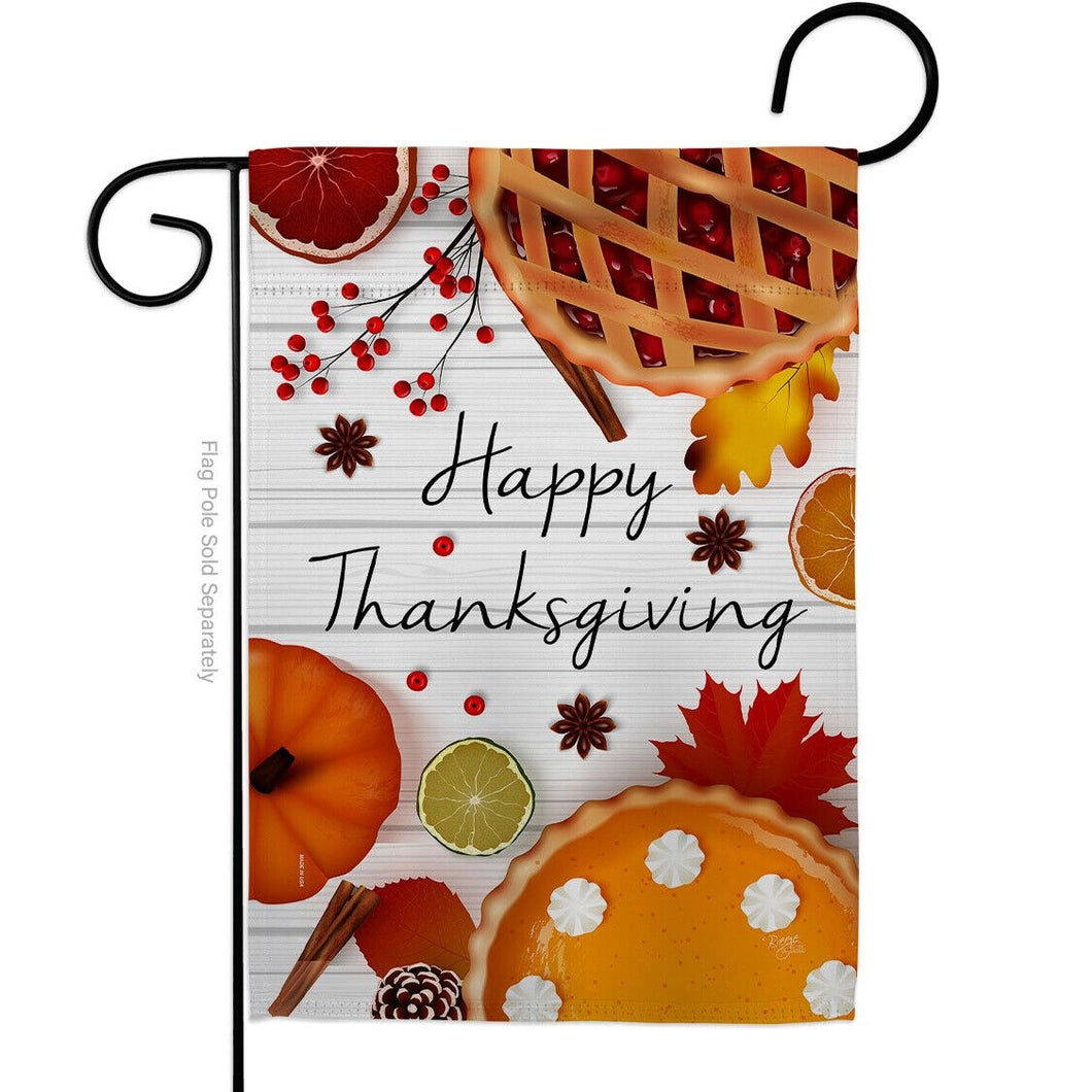 Two Group Flag Thanksgiving Pies Falltime Sweet Decor Flag