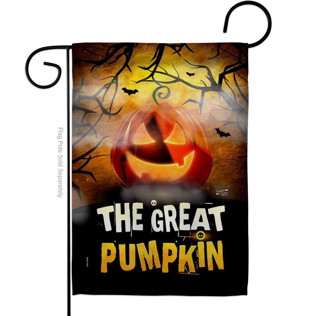 Two Group Flag The Great Pumpkin Falltime Halloween Decor Flag