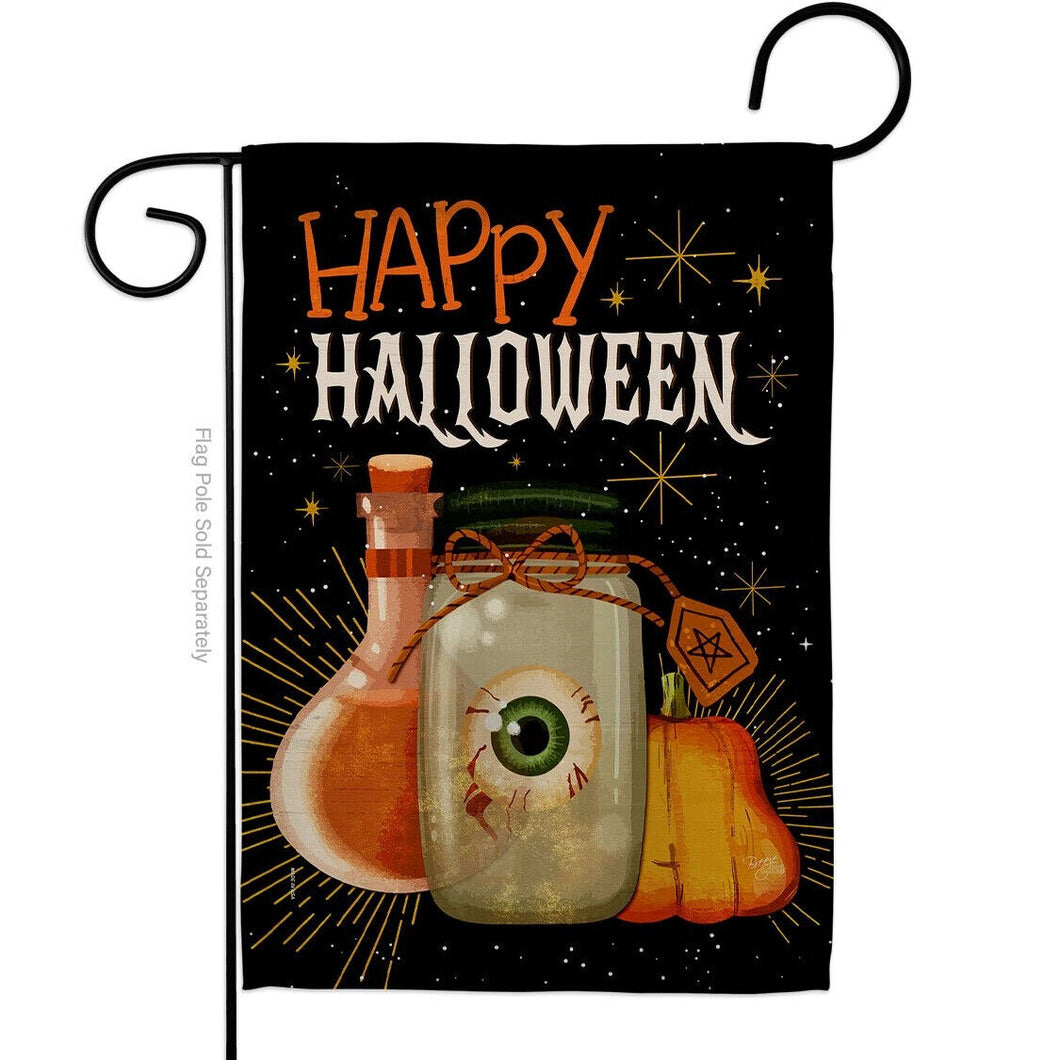 Two Group Flag Spooky Eye Falltime Halloween Decor Flag