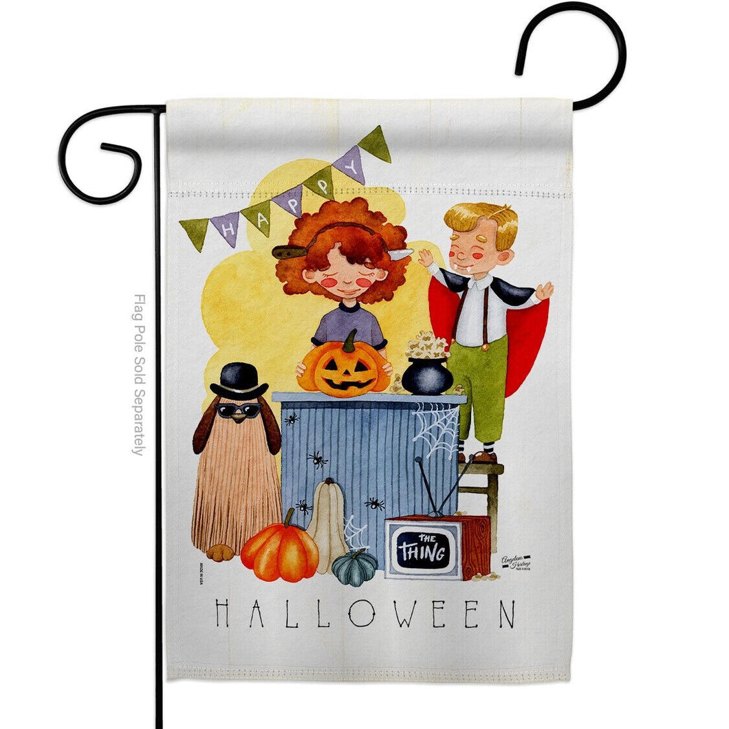 Two Group Flag Joyful Halloween Falltime Decor Flag