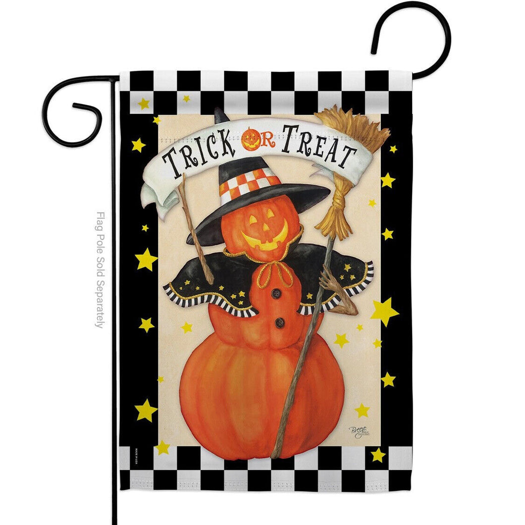 Two Group Flag Jack-O-Lanternitch Falltime Halloween Decor Flag