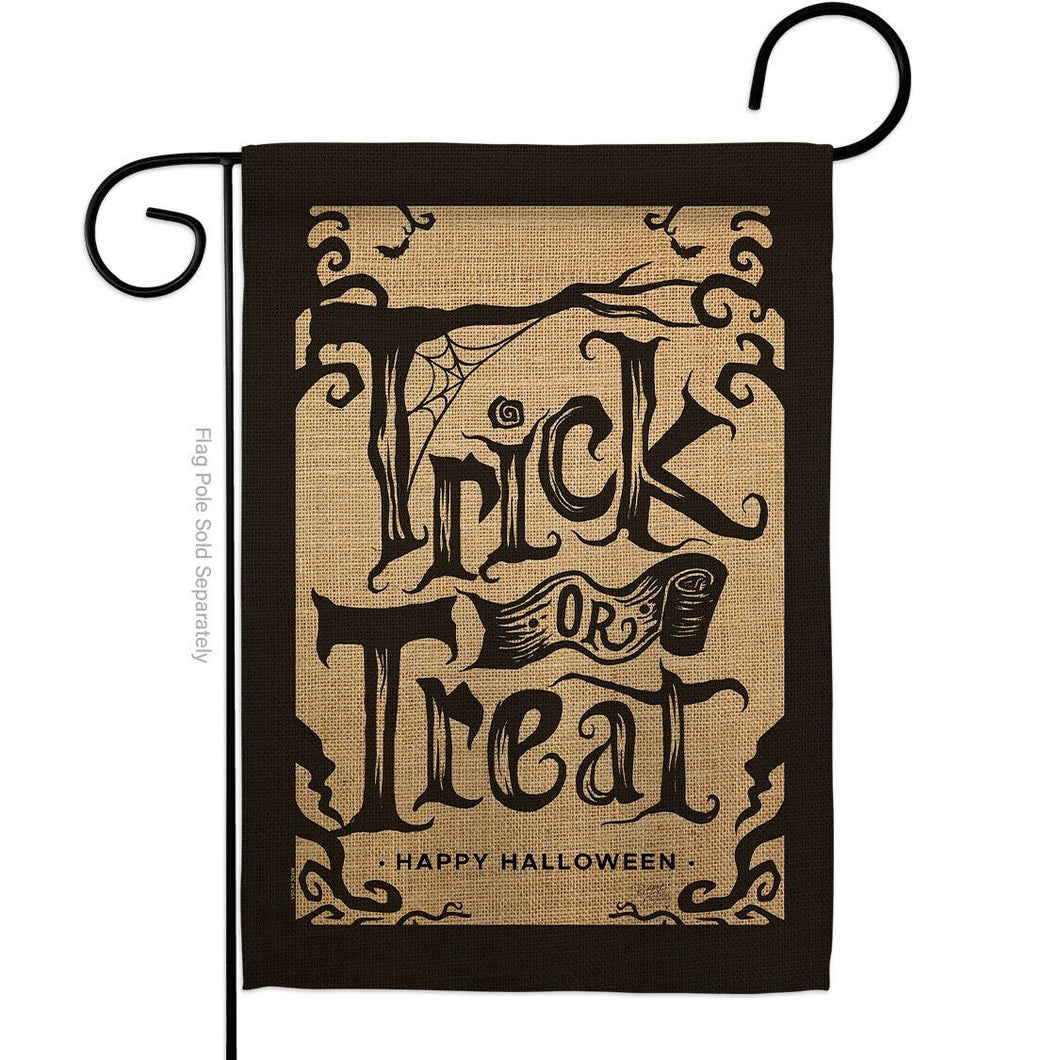 Two Group Flag Halloween Trick Falltime Decor Flag