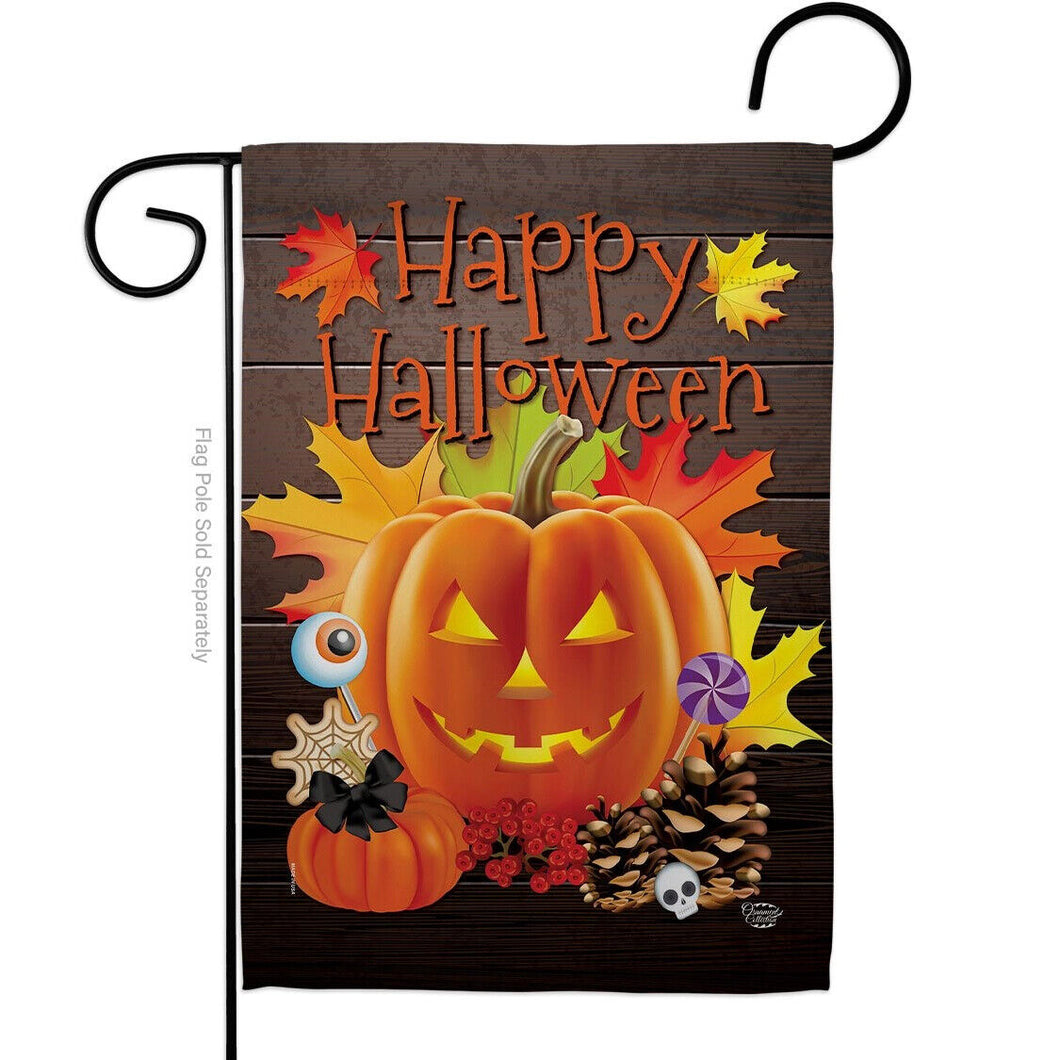 Two Group Flag Evil Halloween Pumpkin Falltime Decor Flag