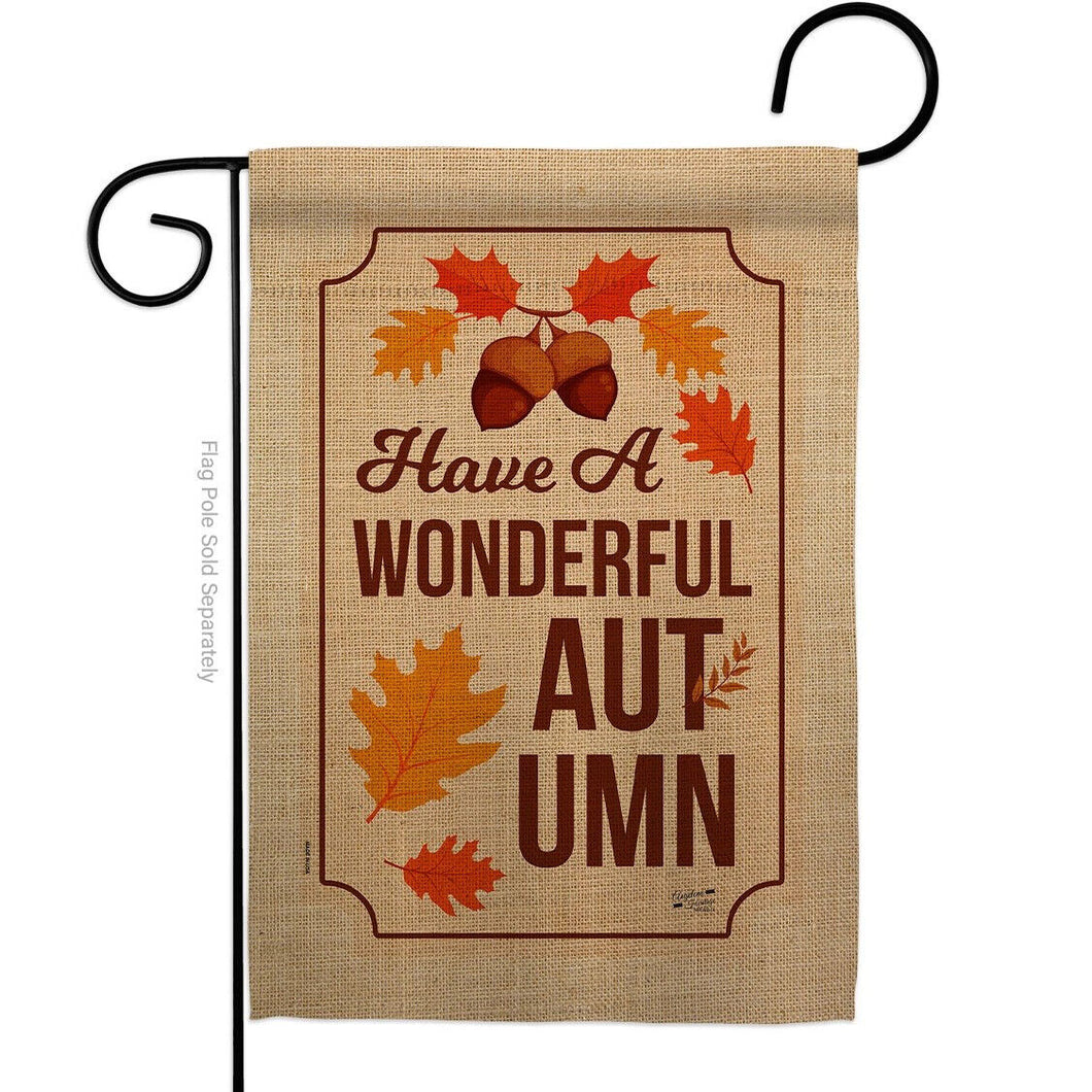 Two Group Flagonderful Autumn Falltime Harvest Decor Flag