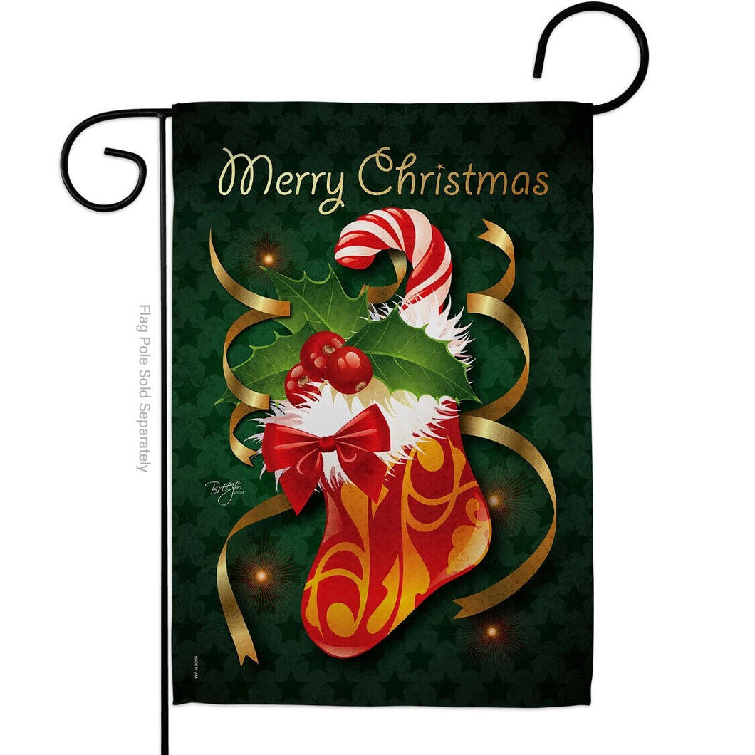 Two Group Flag Xmas Stockingintertime Christmas Sweet Decor Flag