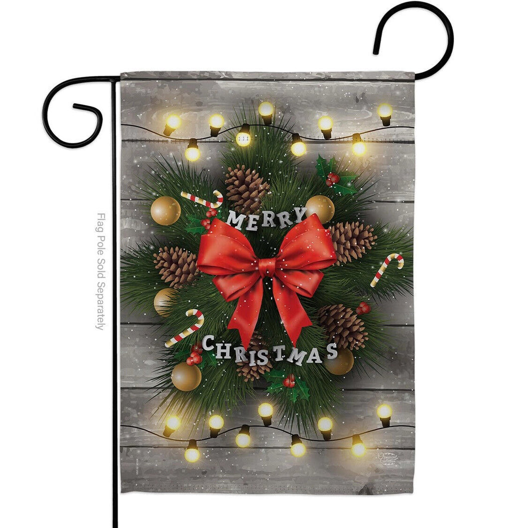 Two Group Flag Lightful Merry Christmasintertime Sweet Decor Flag