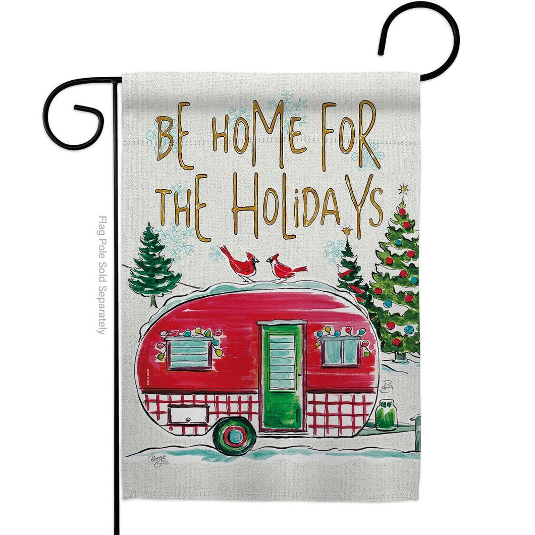 Two Group Flag Home For HolidaysChristmasinteronderland Decor Flag