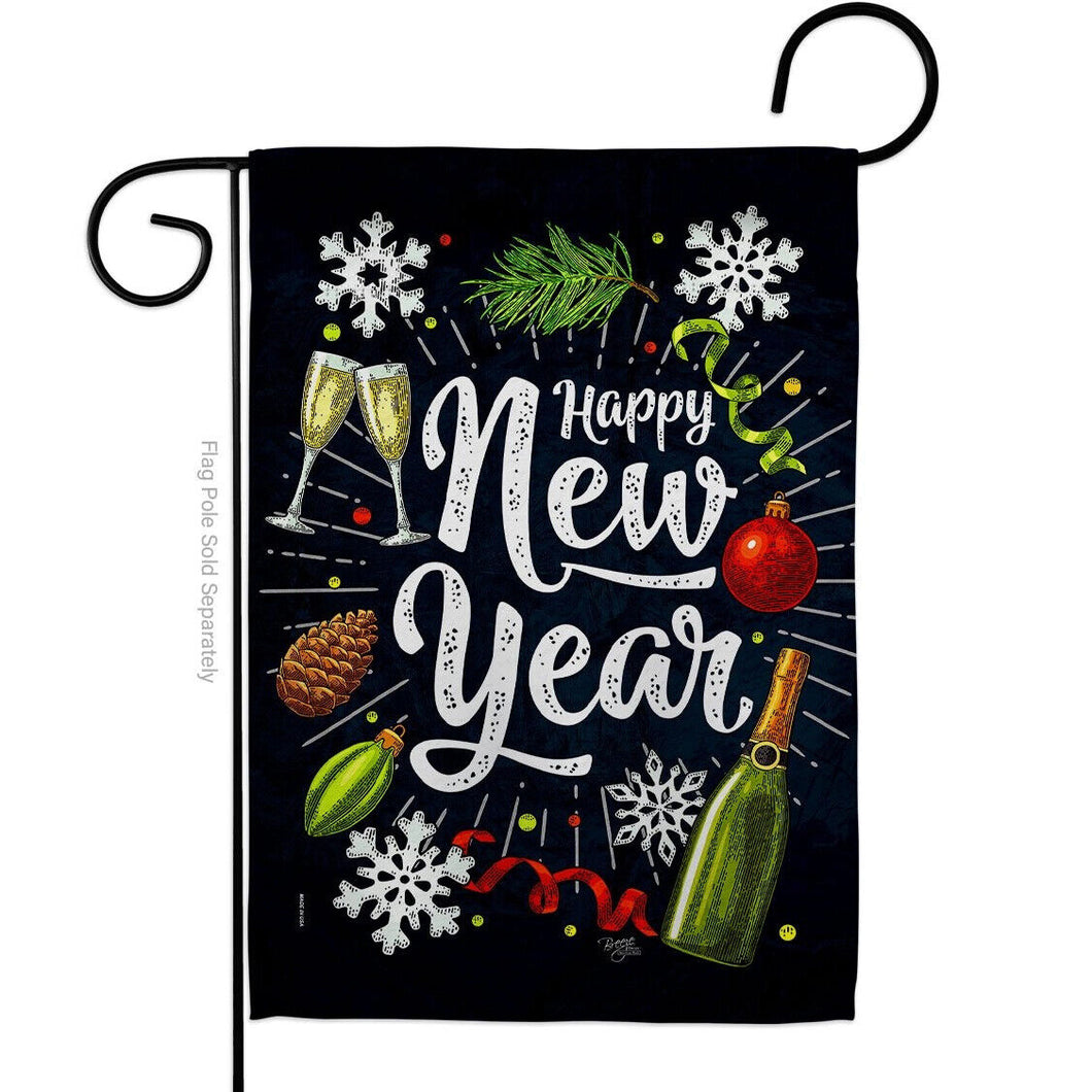 Two Group Flaginter New Year Decor Flag