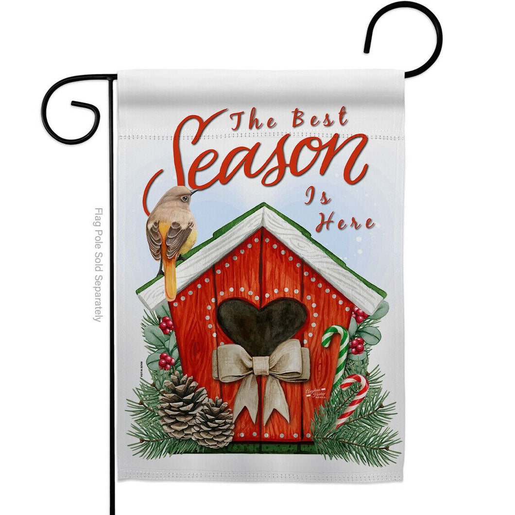 Two Group Flag Best Seasonintertimeinteronderland Bird Decor Flag