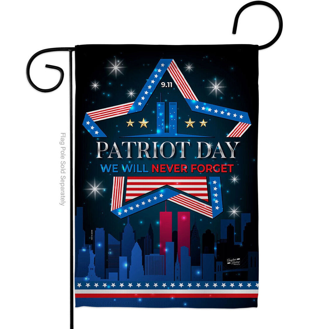 Two Group Flag Flagill Never Forget Patriot Day Usa Garden House 2-Sided