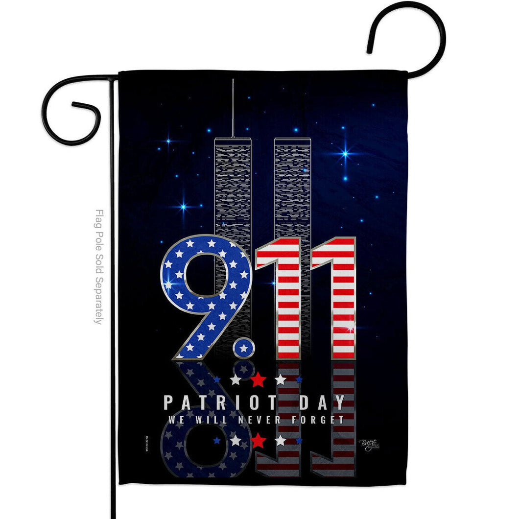 Two Group Flag Flag Never Forget Patriot Day Usa Garden House 2-Sided Home