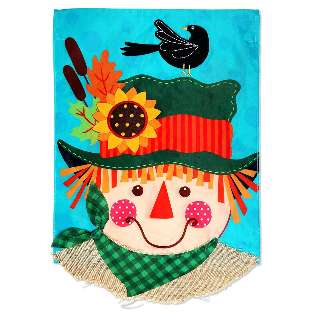 Two Group Flag Flag Autumn Scarecrow Harvest Garden House 2-Sided Home