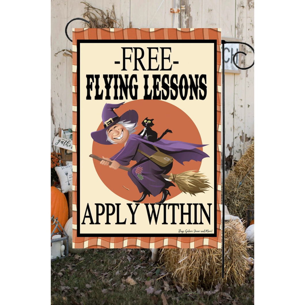 Flags Galore Free Flying Lessons Garden Flag Halloween