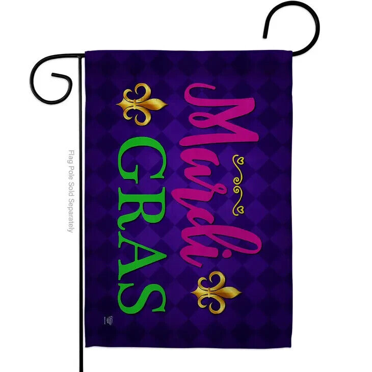 Two Group Flag Flag Ready Mardi Gras Garden House 2-Sided Home Décor Yard