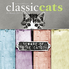 Load image into Gallery viewer, Graphique Classic Cats 2024 12 x 12 Wall Calendar
