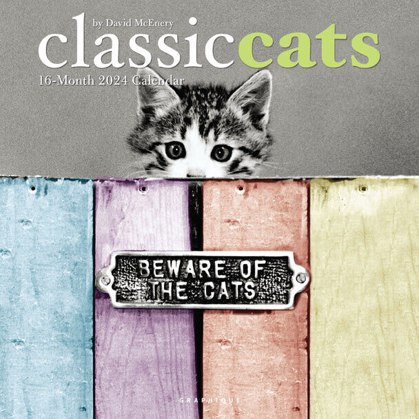 Graphique Classic Cats 2024 12 x 12 Wall Calendar