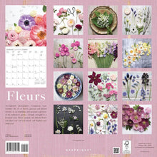 Load image into Gallery viewer, Graphique Fleurs 2024 12 x 12 Wall Calendar
