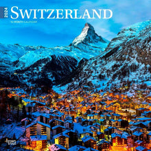 Load image into Gallery viewer, Browntrout Switzerland 2024 12 x 12 Wall Calendar
