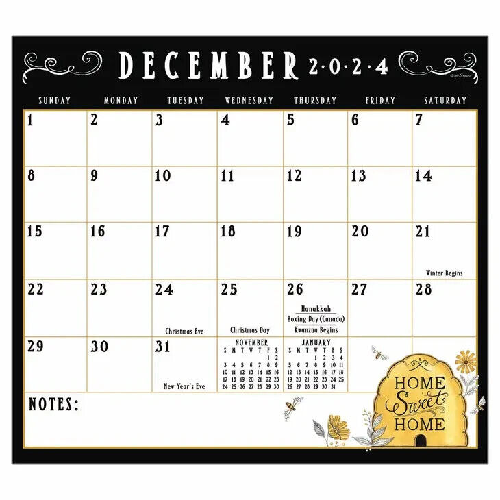 Legacy Bee-U-Tiful Life 2024 Magnetic Calendar Pad