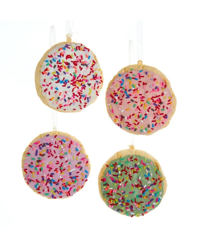 Set of 4 Sugar Cookies Ornaments D4091