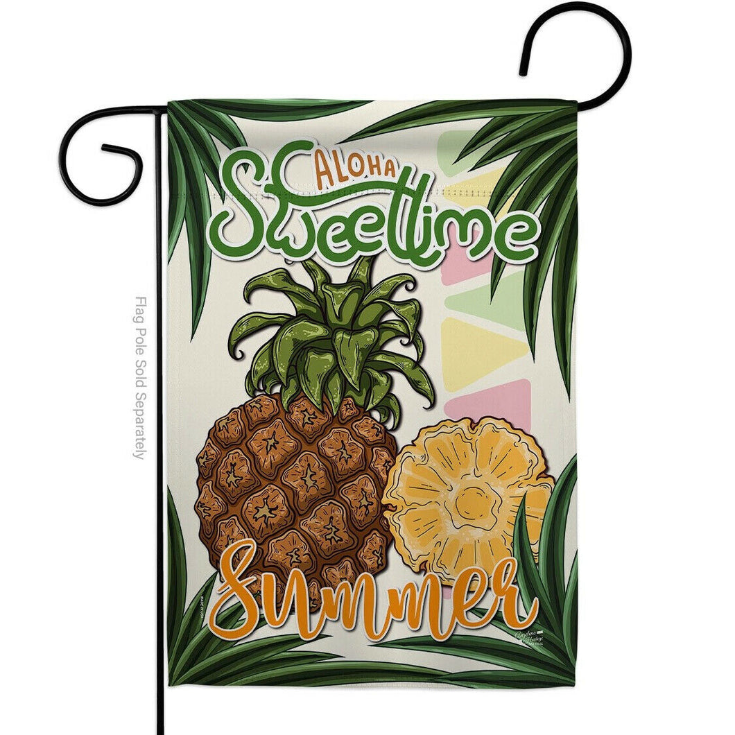 Two Group Flag Sweettime Summer Food Fruit Decor Flag