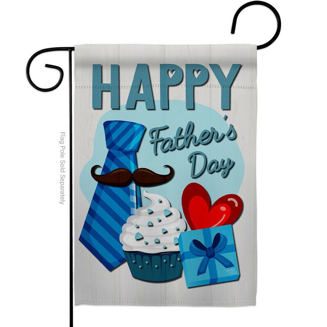 Two Group Flag Happy Father's Day Family Father Sweet Decor Flag